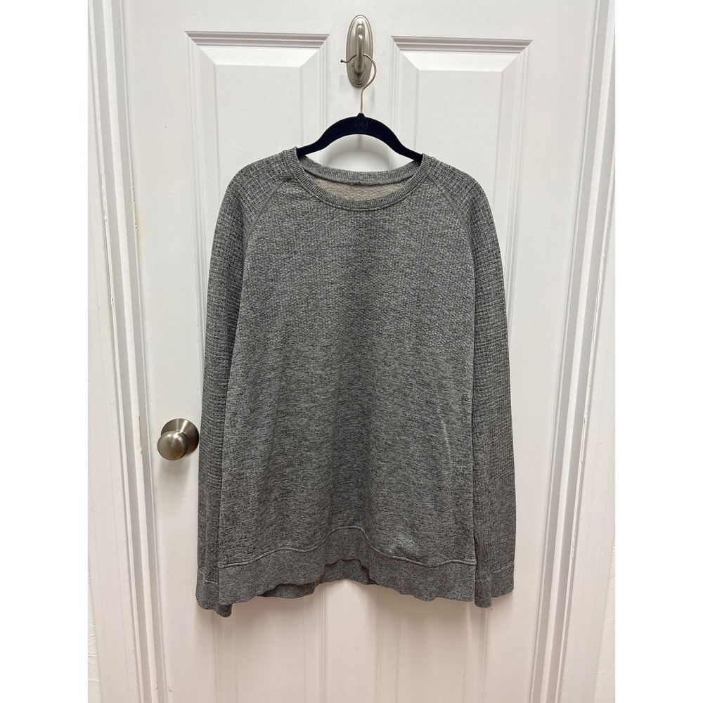 Lululemon Metal Engineered Warmth Long Sleeve Shirt Heathered Grey Mens Size L